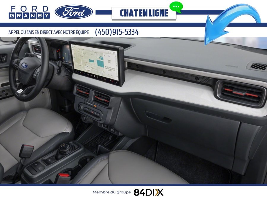 Ford Maverick LARIAT cabine SuperCrew TI 2025 Blanc sidéral métallisé