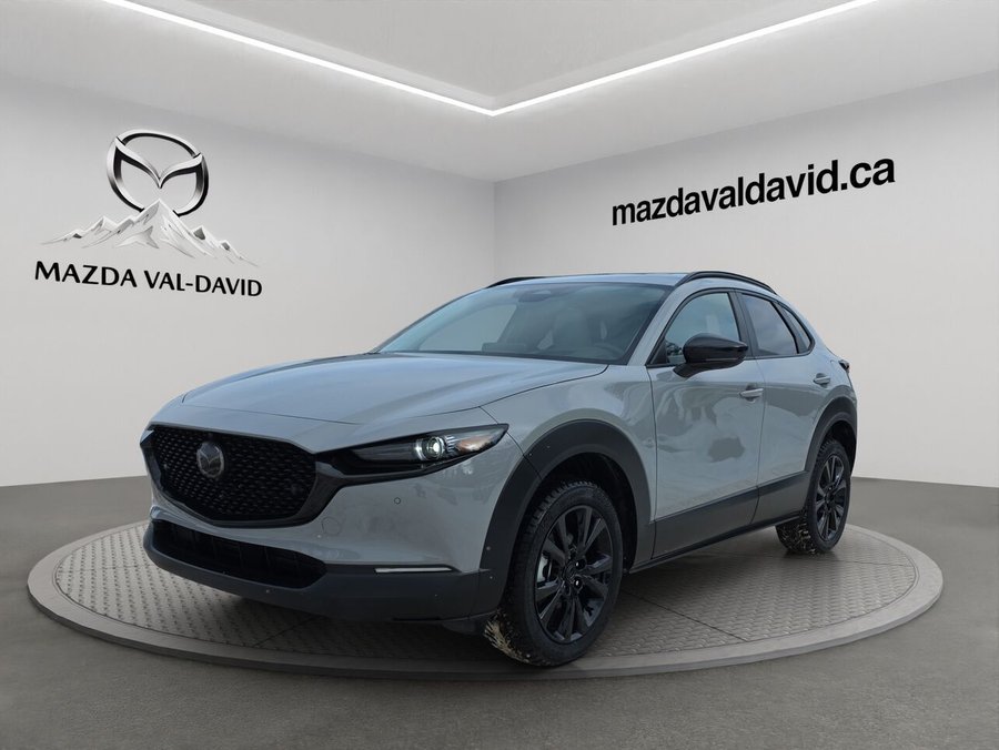 Mazda CX-30 GT turbo, awd, toit ouvrant, Écran 360 degré, Navigation, chargeur sans fil pour cellulaire 2026 Gris aéro métallisé