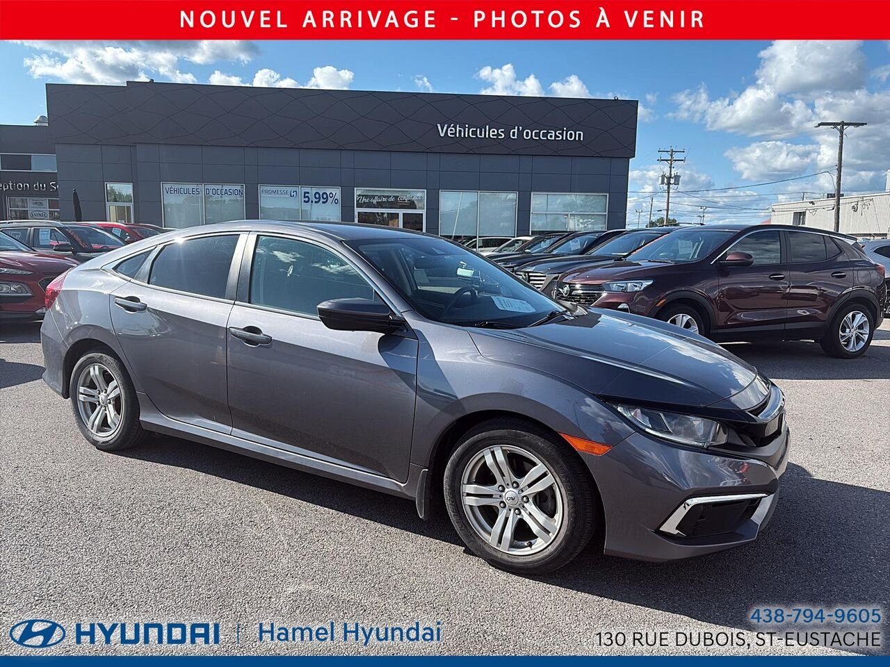 Honda Civic Berline 2020 Gris Saint-Eustache - photo #0
