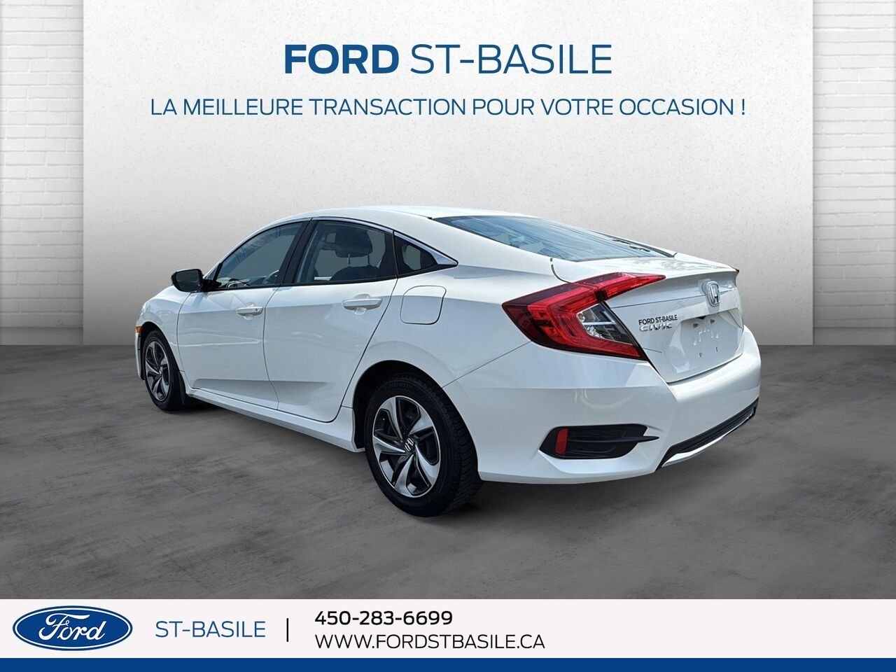 2020 HONDA CIVIC White Saint-Basile-le-Grand - photo #4