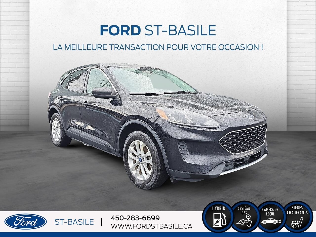 2022 Ford Escape Black Saint-Basile-le-Grand - photo #8
