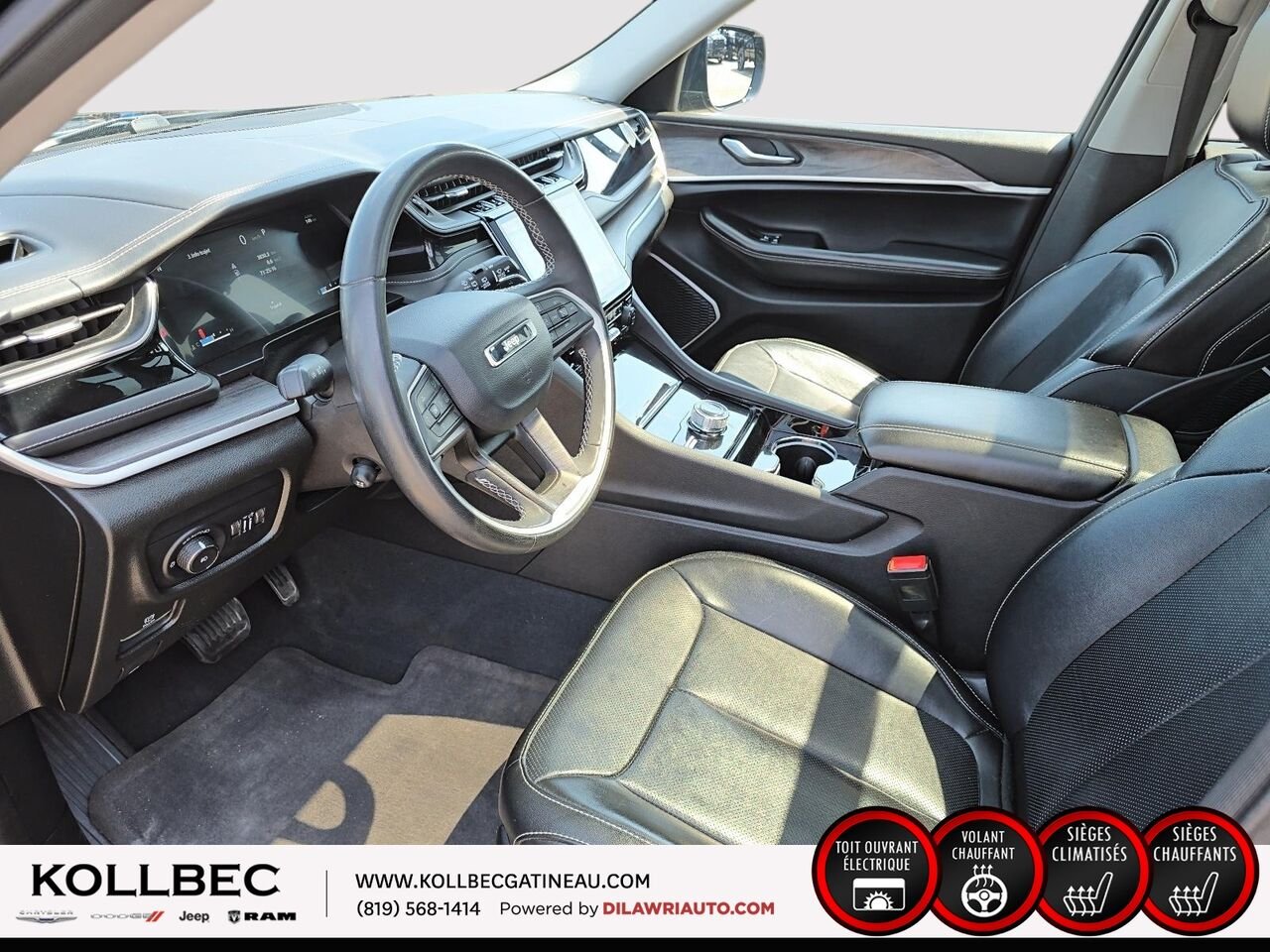 JEEP GRAND CHEROKEE Limited 4x4 2023 Noir Ottawa & Gatineau - photo #23