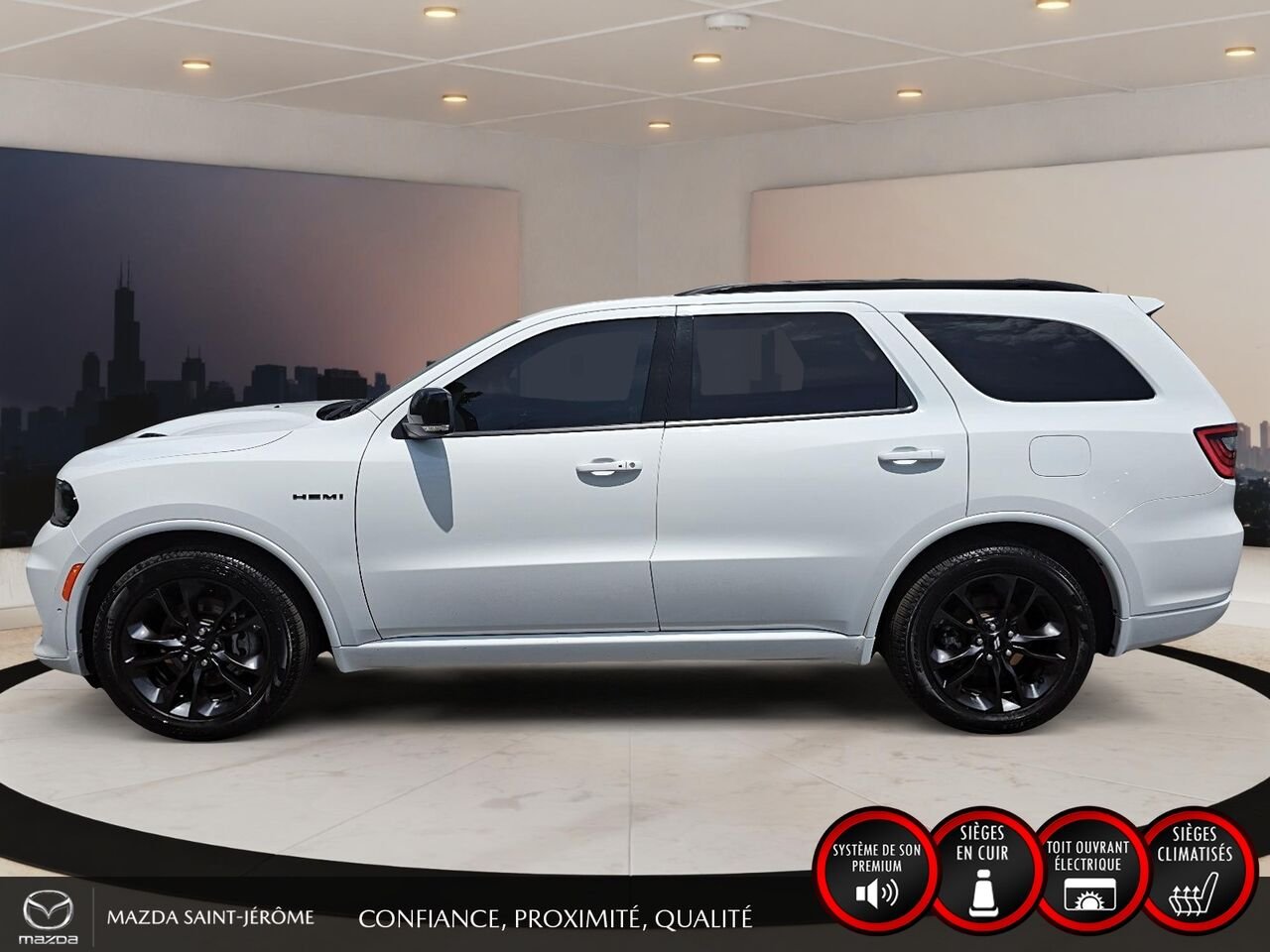 2025 Dodge Durango R/T | BLACK TOP | GROUPE REMORQUAGE | TOIT OUVRANT | White Saint-Jérôme - photo #11