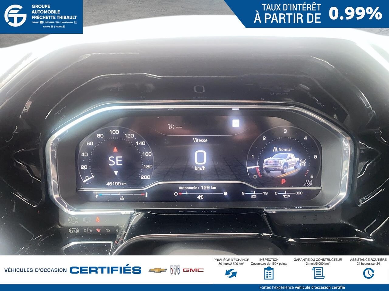 GMC SIERRA Elevation cabine multiplace 4RM 157 po 2024 Blanc Montmagny - photo #14