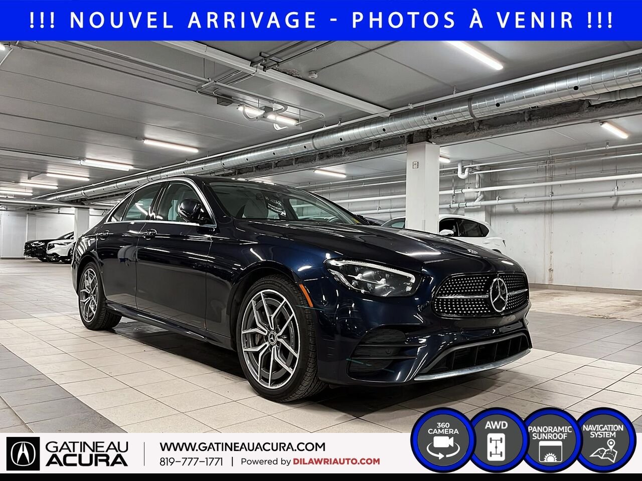 Mercedes-Benz Classe-E E 450 4MATIC 2021 Bleu Ottawa & Gatineau - photo #2