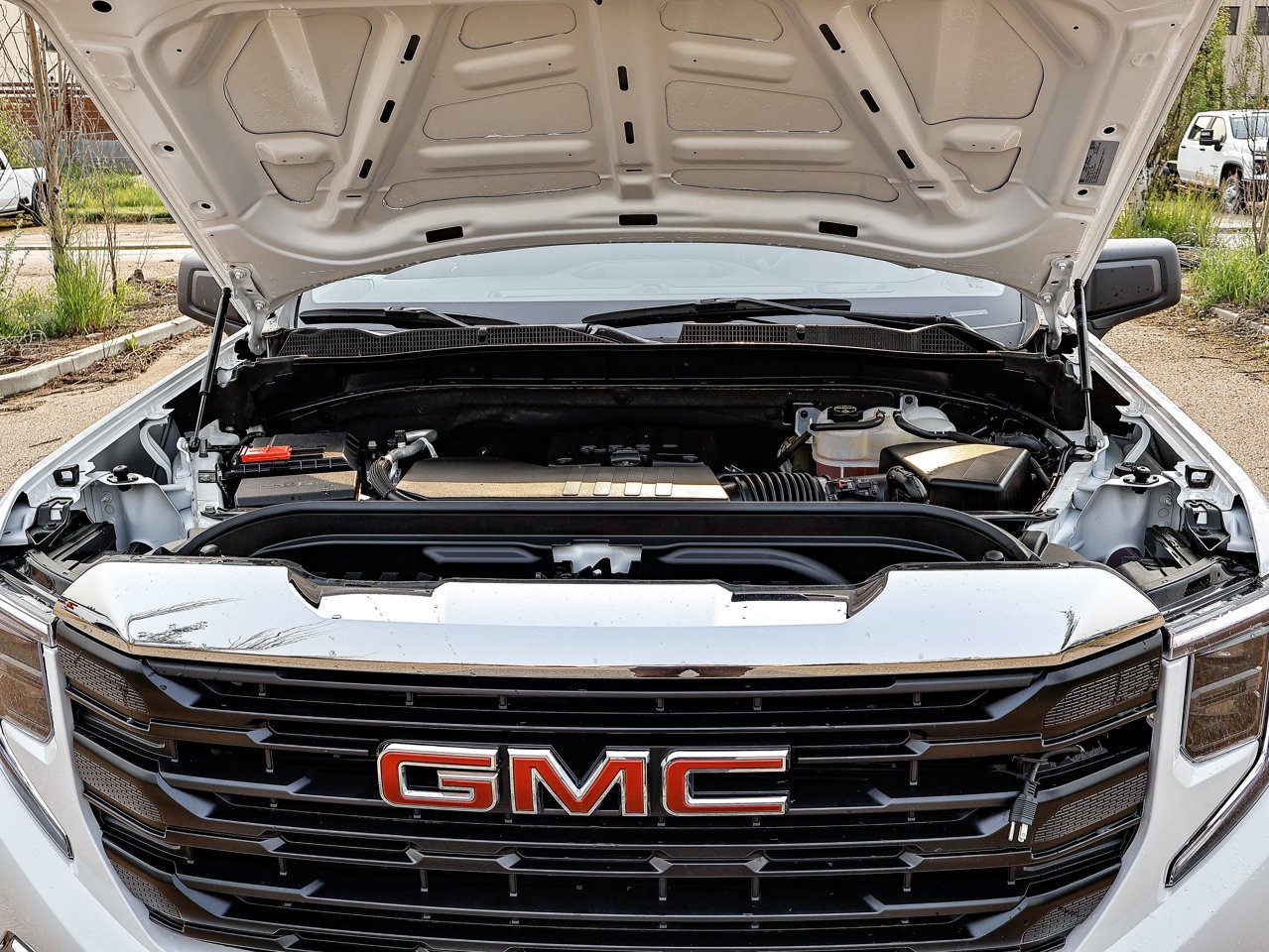 2024 GMC Sierra 1500 4WD Crew Cab 147 Pro White Sherwood Park - photo #8