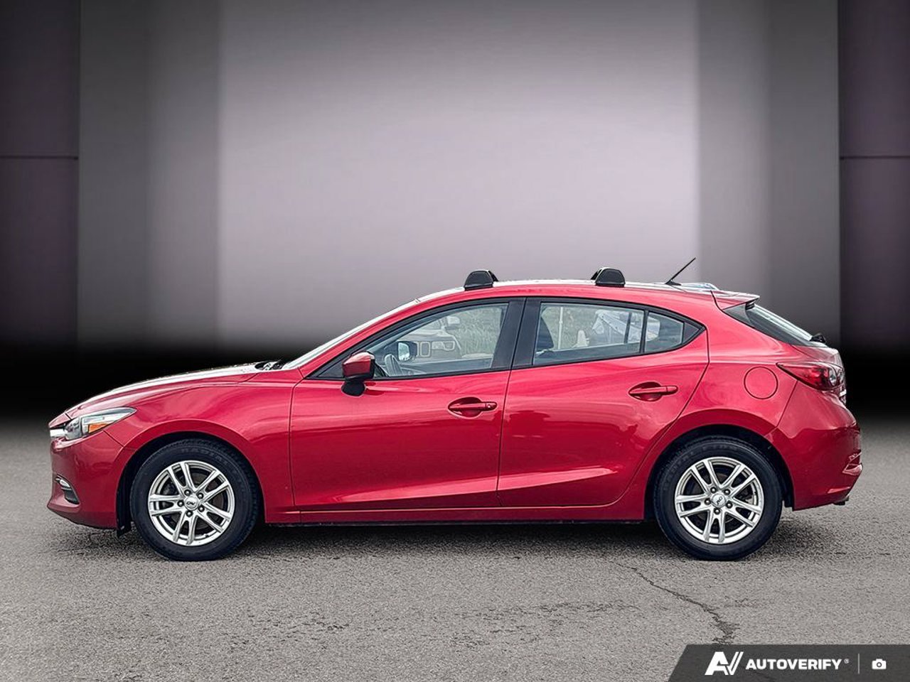 2017 Mazda Mazda3 JM1BN1K79H1121688 Red Mirabel - photo #1