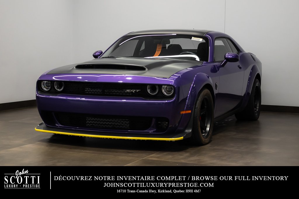 2018 Dodge Challenger SRT Demon RWD | Crate included & Sunroof Option Purple Kirkland - photo #0