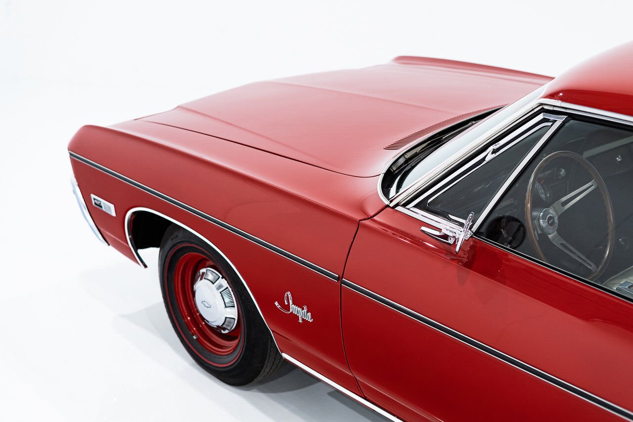 1968 Chevrolet Impala Match N# L72 427/425 4spd 4.56gear Org Bill Of Sale | PRIX EN USD Red Montreal - photo #1