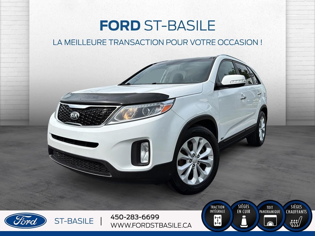 KIA SORENTO 2014 Blanc Saint-Basile-le-Grand - photo #0