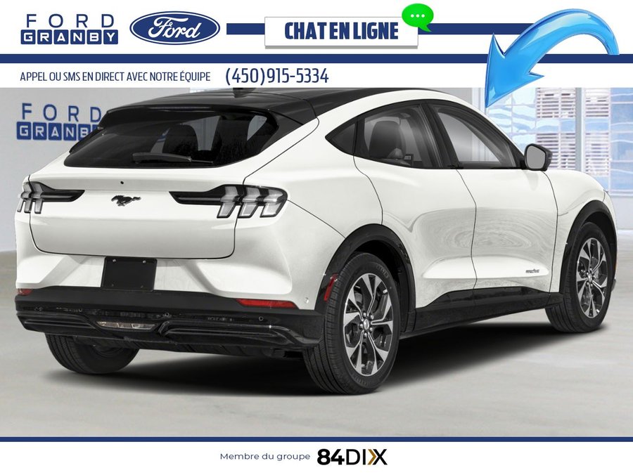 Ford Mustang Mach-E Haut de gamme TI 2025 Blanc astral métallisé trois couches