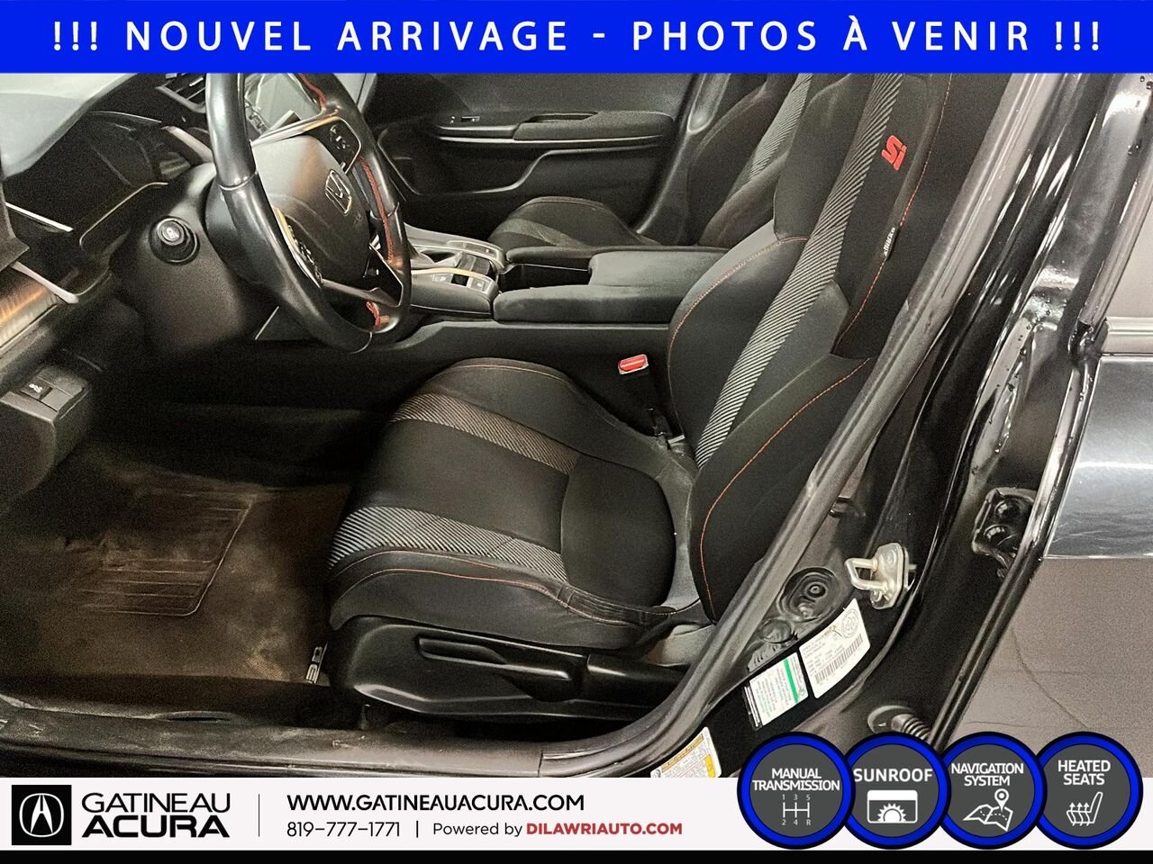 Honda Civic SI 2019 Noir Ottawa & Gatineau - photo #9