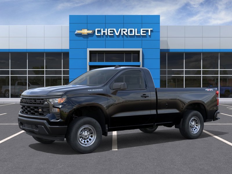 CHEVROLET Silverado 1500 WT cabine classique 4RM 140 po 2026 NOIR