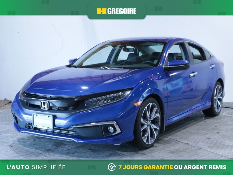 Honda Civic 820892 | TOURING AUTO A/ C CUIR TOIT GR ELECT MAGS CAM RECU 2019 Bleu Laval - photo #2