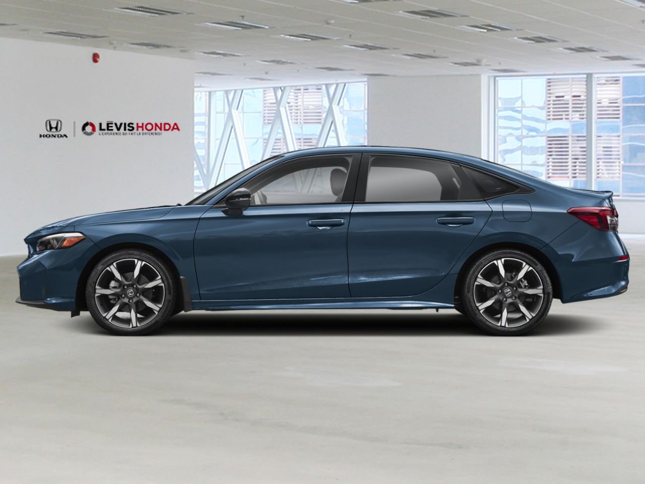 HONDA Civic hybride berline Sport Touring eCVT 2026 Lagon bleu nacré Lévis - photo #2