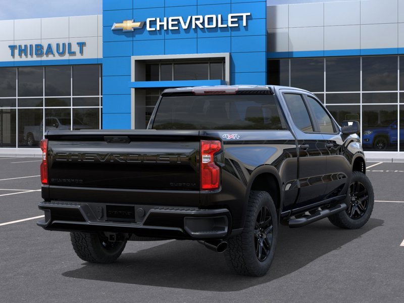 CHEVROLET SILVERADO 1500 Custom cabine multiplace 4RM 157 po 2026 Noir
