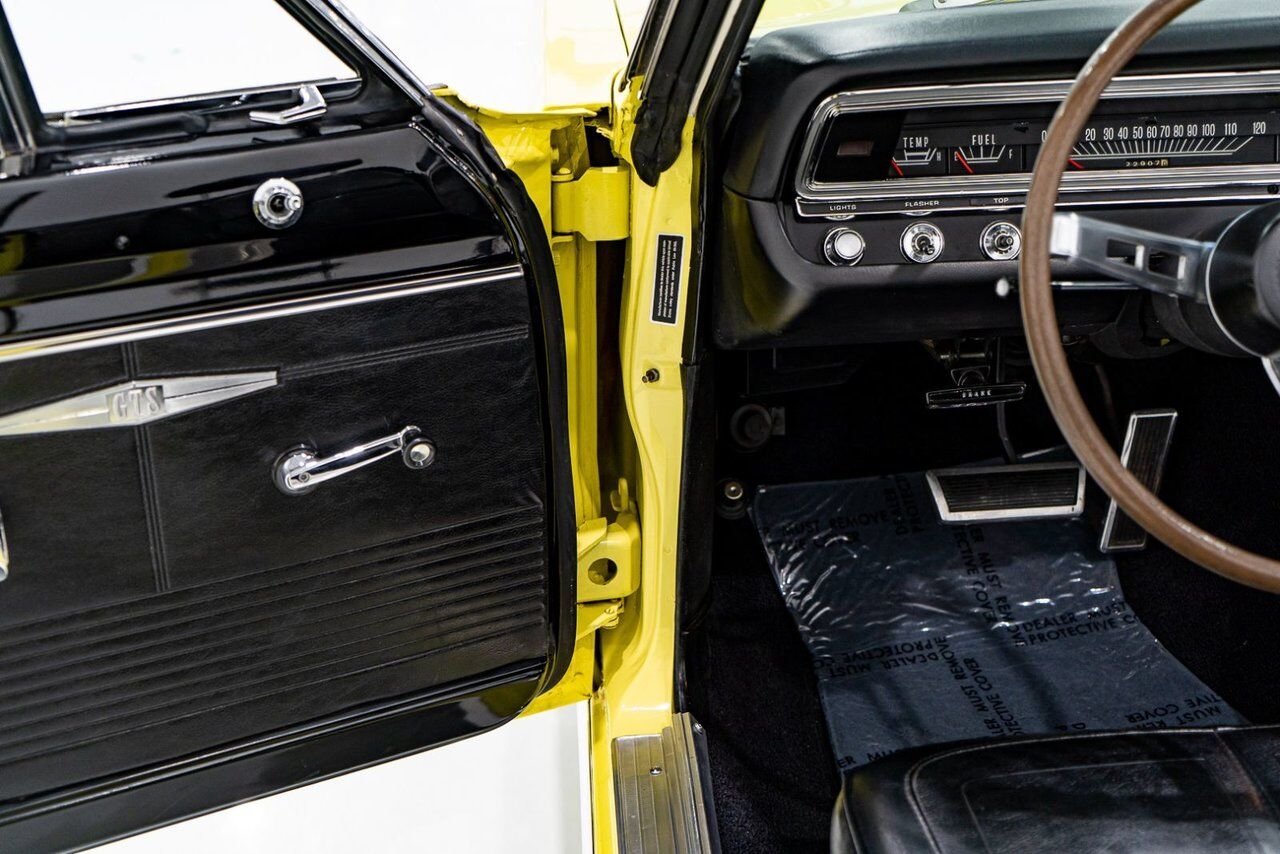 1968 Dodge Dart *PRIX EN USD* GTS Conv Matching #s 340 cu in With Original Built Sheet Yellow Montreal - photo #65