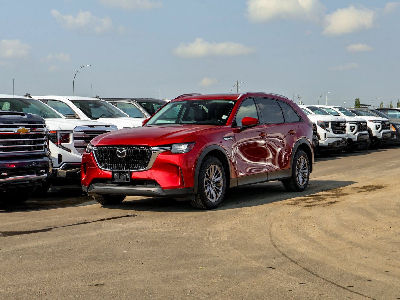 2025 Mazda CX-90 MHEV GS-L AWD Red Sherwood Park - photo #3