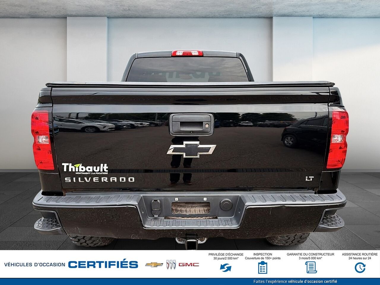 CHEVROLET SILVERADO LT cabine multiplace 153 po 4RM avec 2LT 2018 Noir Montmagny - photo #2