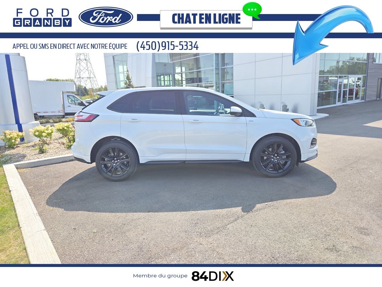 2024 Ford Edge White Granby - photo #7