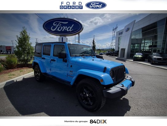 Jeep Wrangler Unlimited Modèle Sahara 4 portes traction intégrale 2017 Bleu