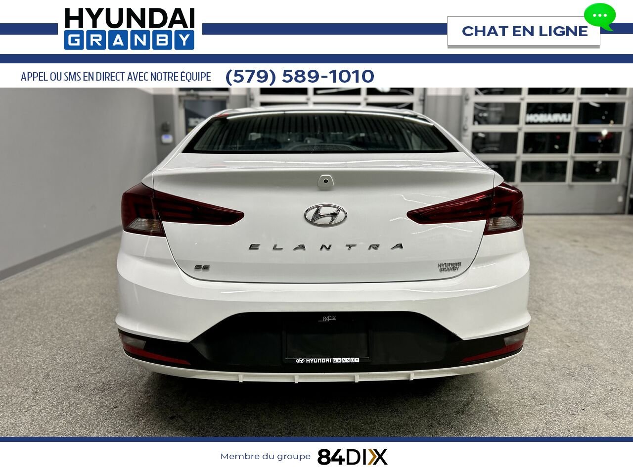 Hyundai Elantra 2020 Blanc Granby - photo #5