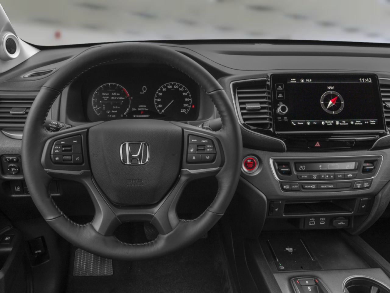 HONDA Ridgeline Sport Traction Intégrale 2026 Argent reflet solaire métallisé Lévis - photo #11