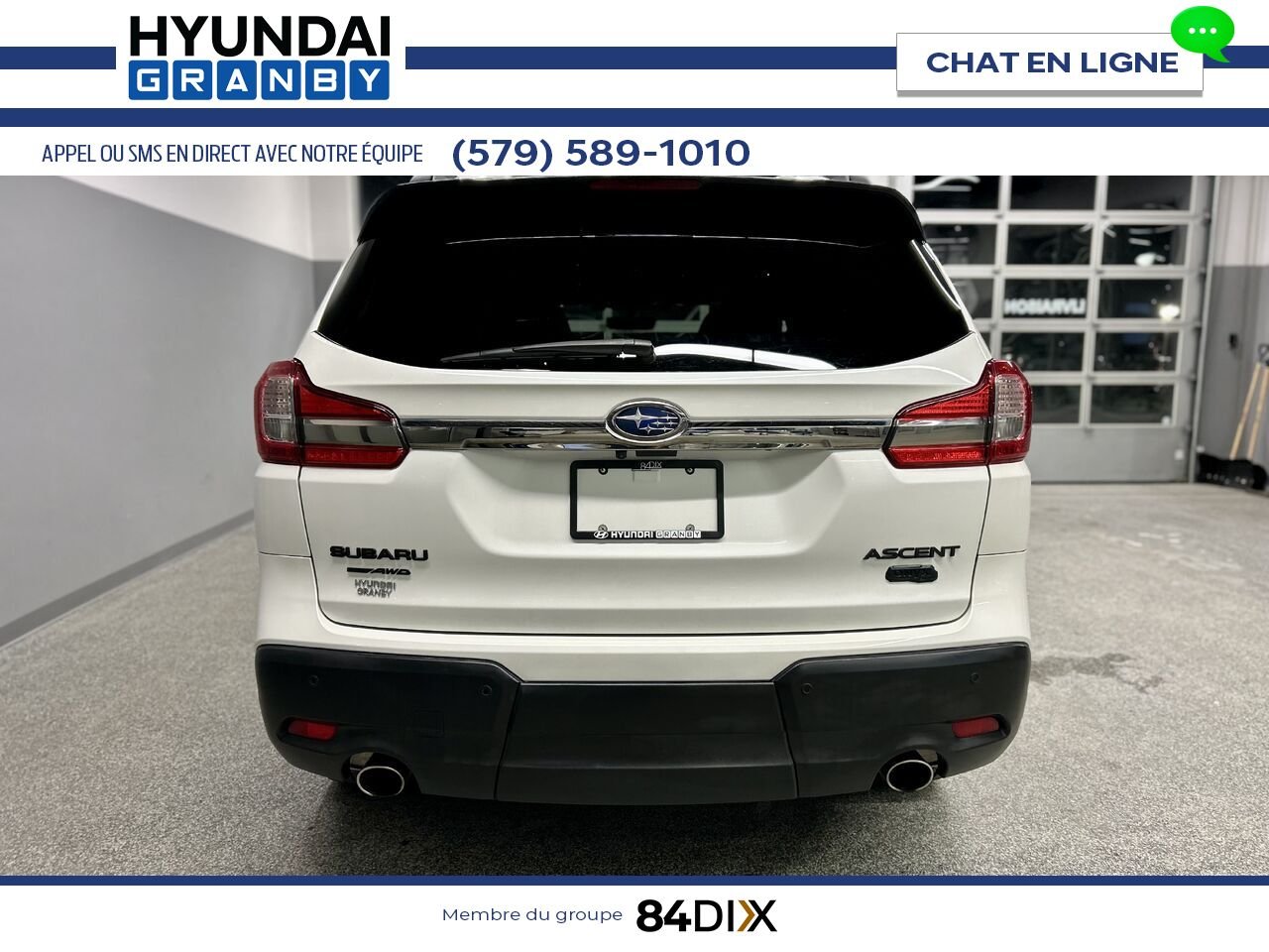2022 Subaru Ascent White Granby - photo #6