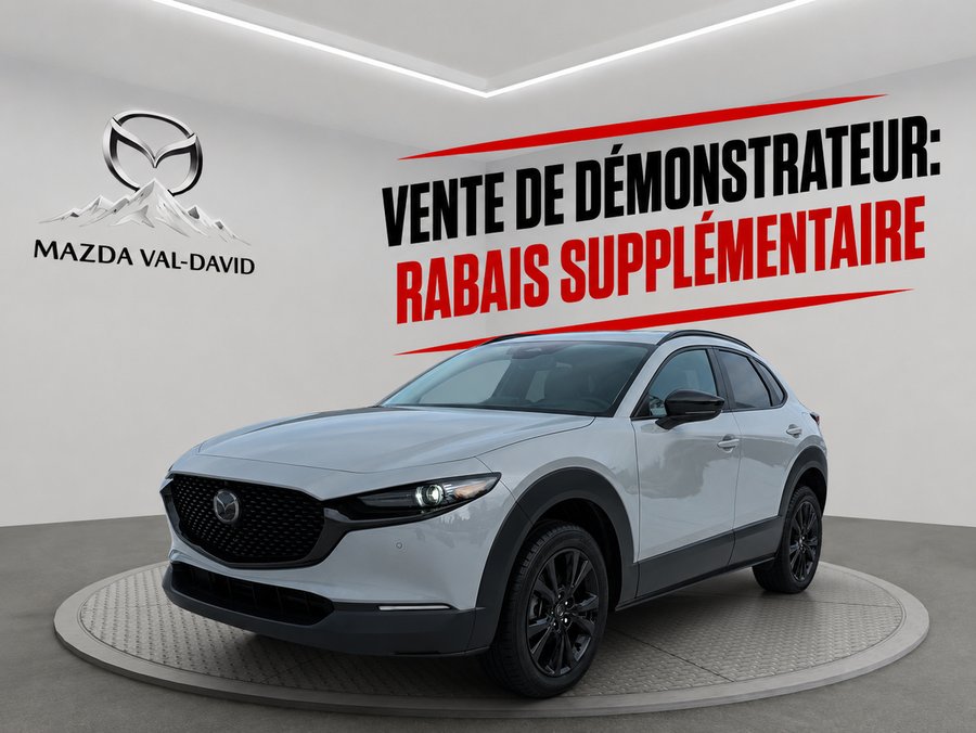 Mazda CX-30 GT turbo, awd, toit ouvrant, Écran 360 degré, Navigation, chargeur sans fil pour cellulaire 2026 Gris aéro métallisé