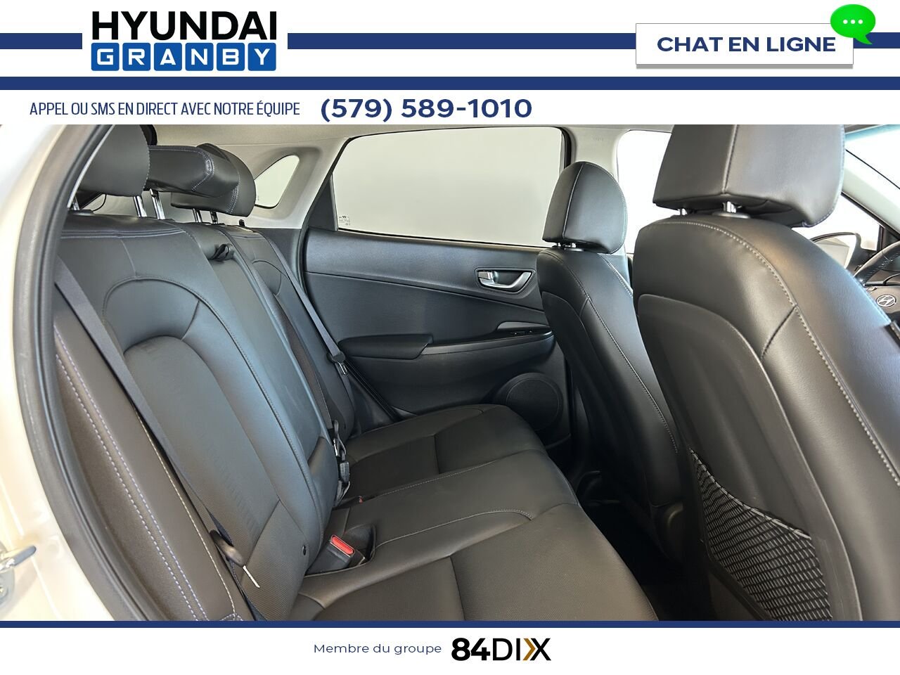 Hyundai Kona électrique 2023 Blanc Granby - photo #28