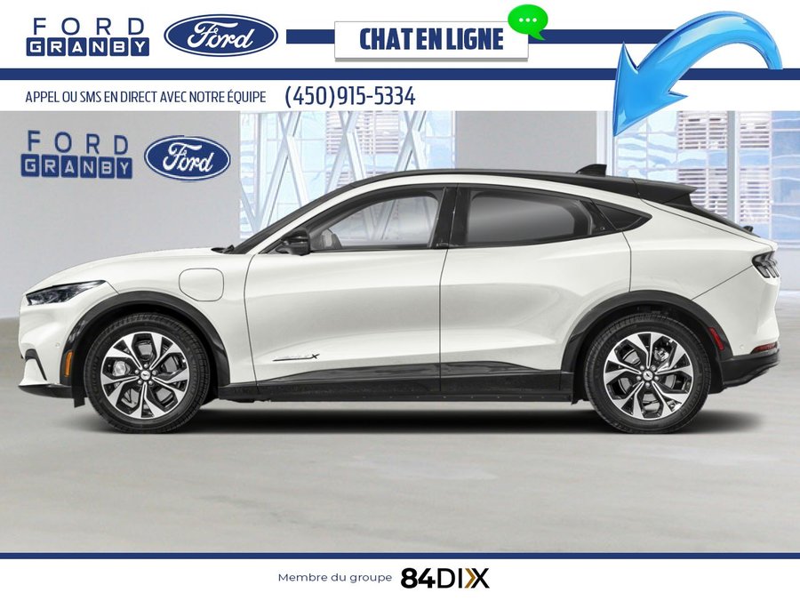 Ford Mustang Mach-E Haut de gamme TI 2025 Blanc astral métallisé trois couches