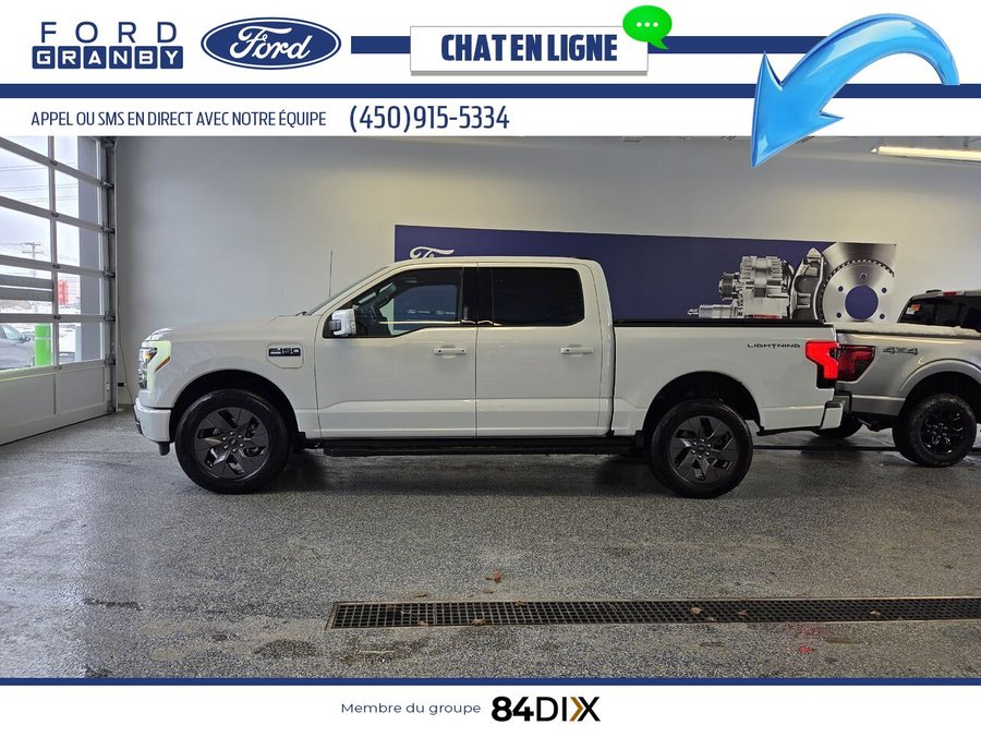 2025 Ford F-150 LIGHTNING LARIAT, CUIR, TOIT White