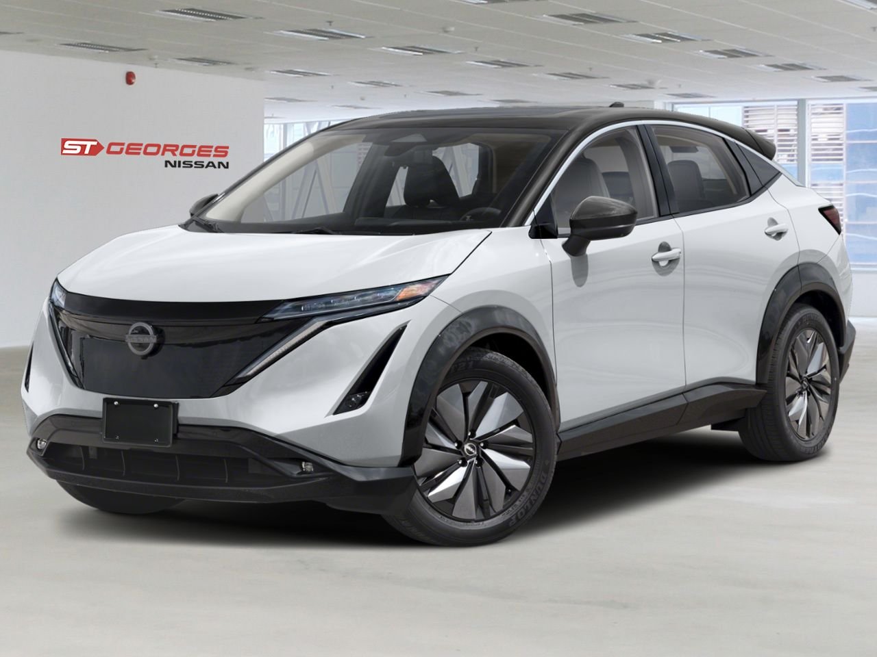 NISSAN ARIYA 2026 Blanc Everest nacré triple couche/Diamant noir nacré Saint-Georges - photo #0