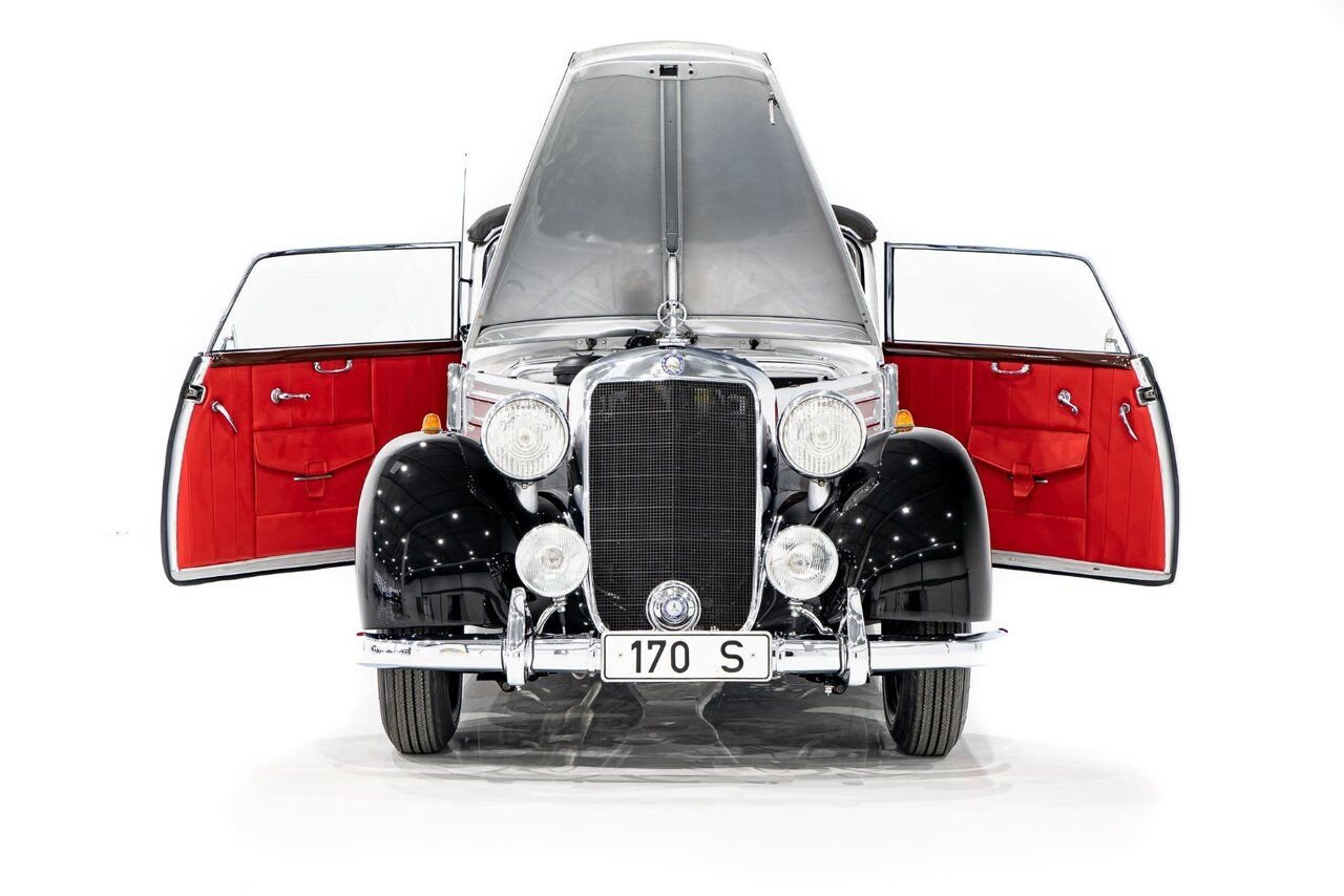 1950 Mercedes-Benz 170S Cabriolet B Wonderfully Presented Old Restoration Grey Montreal - photo #37