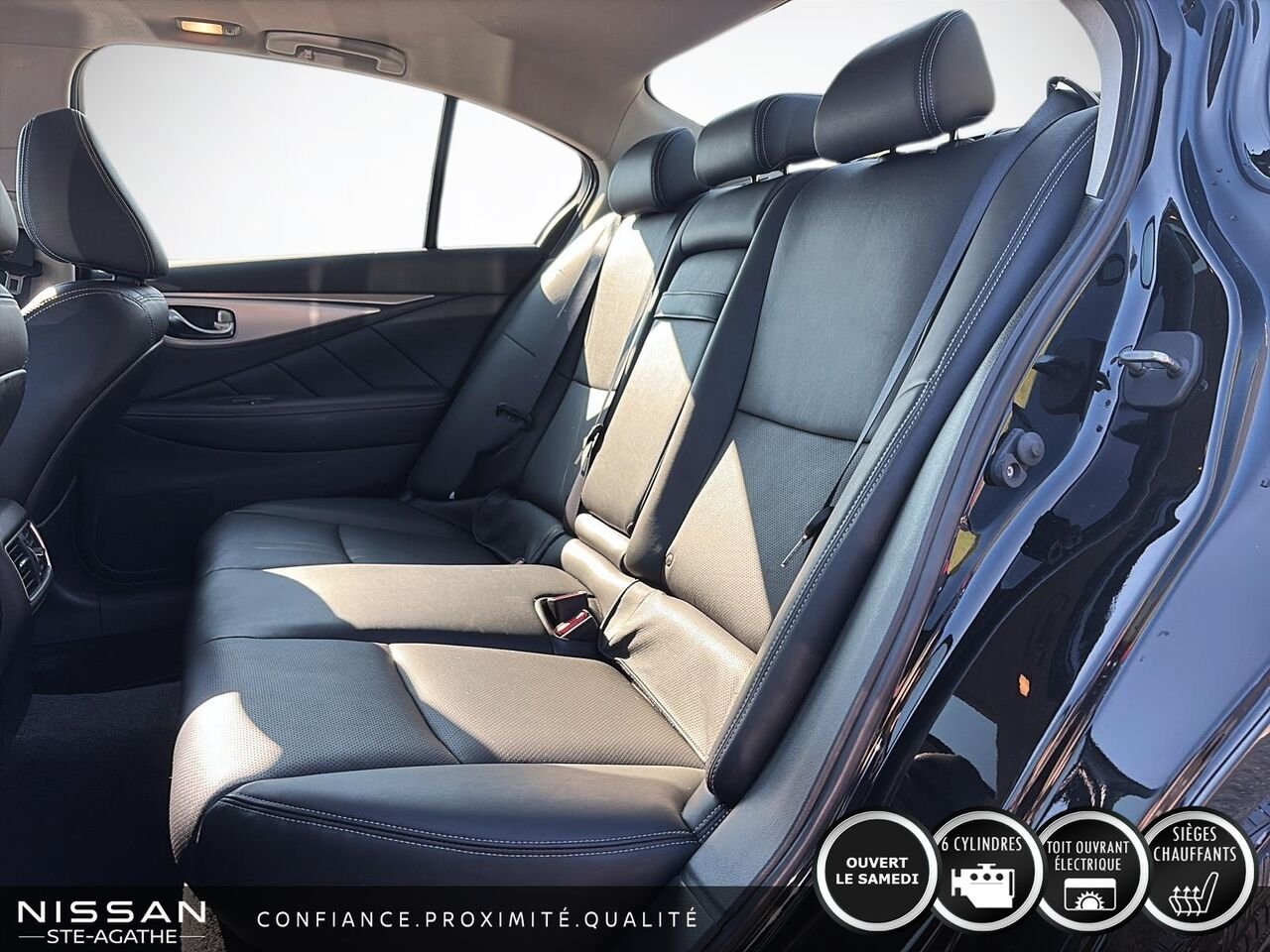 INFINITI Q50 LUXE| TOIT| AWD| CARPLAY 2024 Noir Saint-Jérôme - photo #8