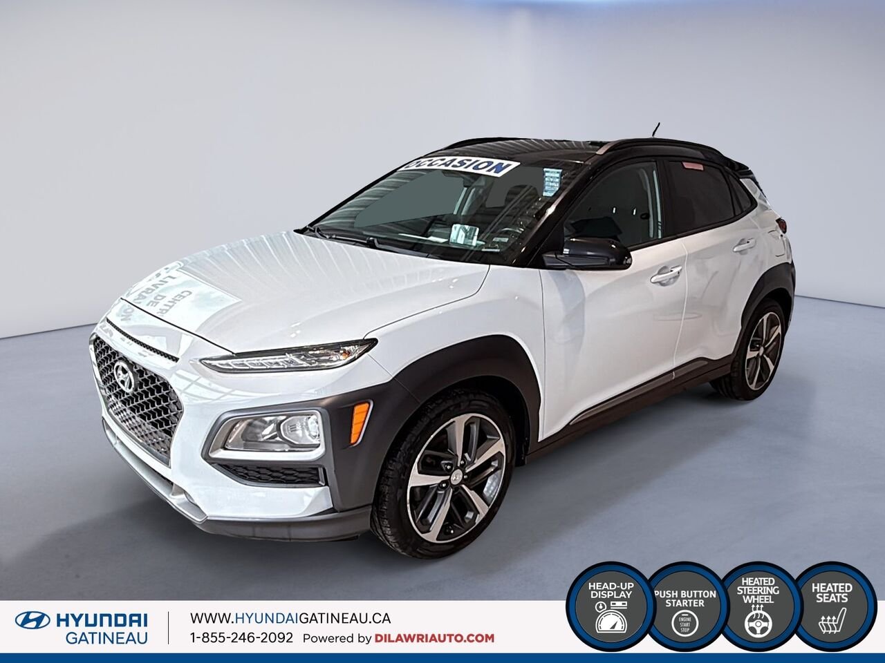 2018 Hyundai Kona White Gatineau - photo #0