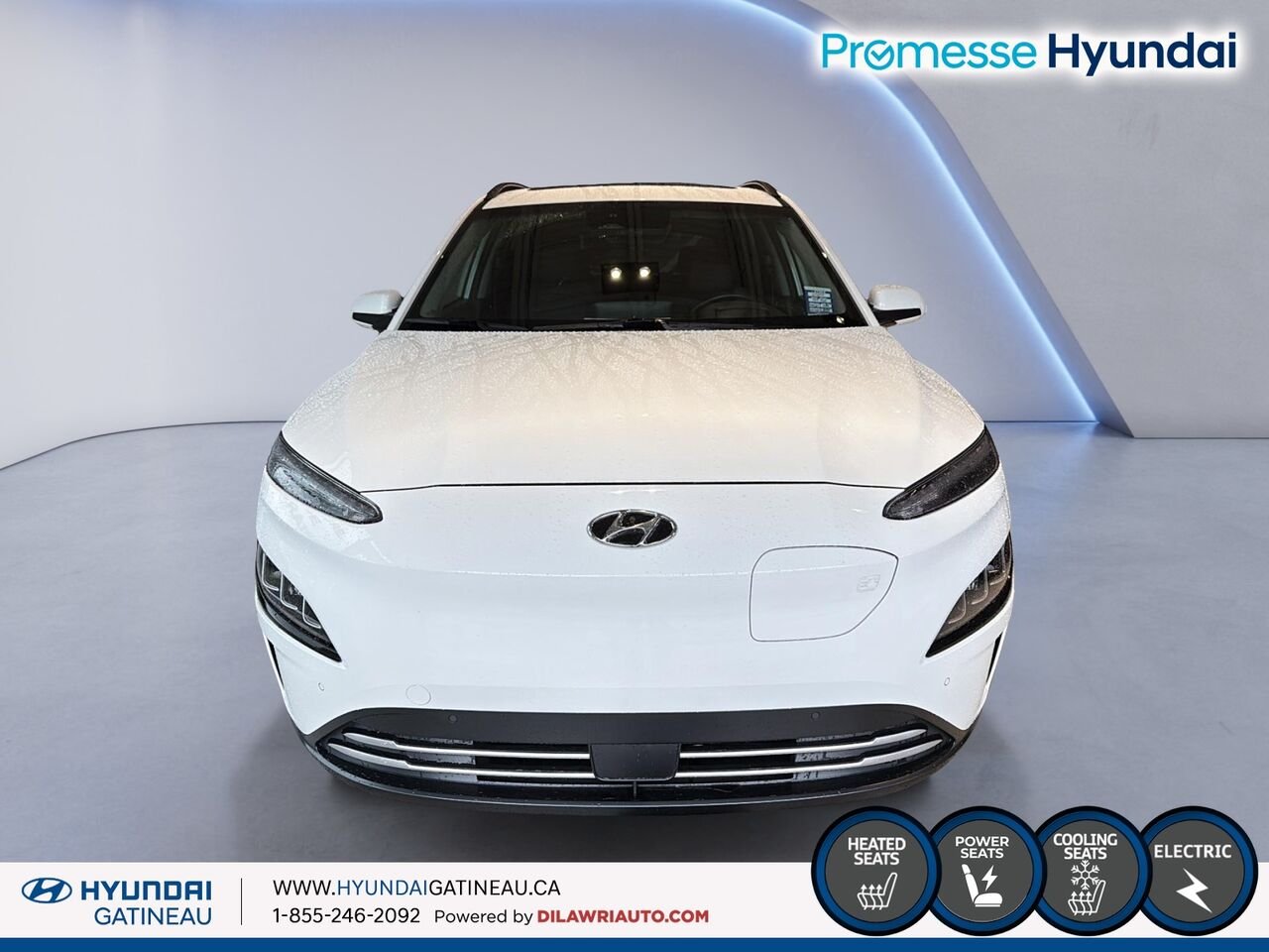 2023 Hyundai Kona Electric White Gatineau - photo #2