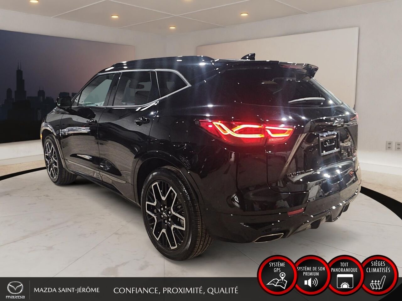 Chevrolet Blazer RS | V6 | AWD | TOIT PANORAMIQUE | CUIR | 2024 Noir Saint-Jérôme - photo #9