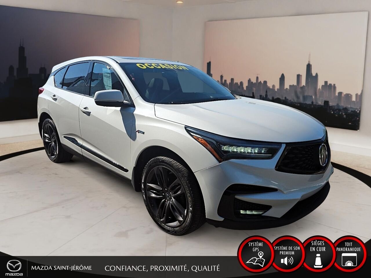 Acura RDX A-Spec | TOIT OUVRANT | CUIR | AWD | 2020 Blanc Saint-Jérôme - photo #3