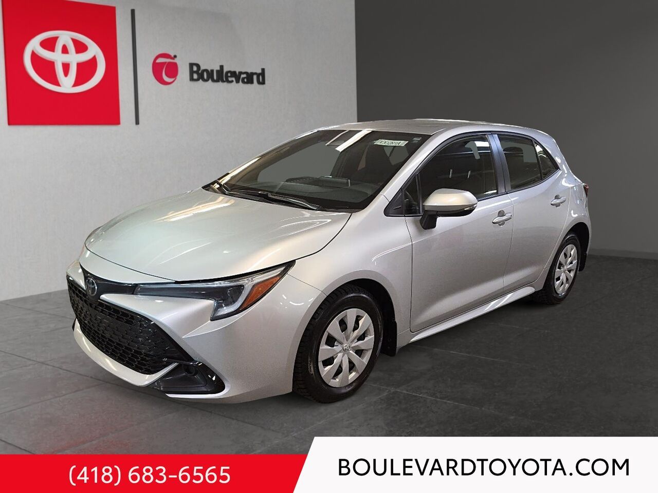 Silver 2023 Toyota Corolla Hatchback Hatchback Front-Wheel Drive Continuously Variable Transmission