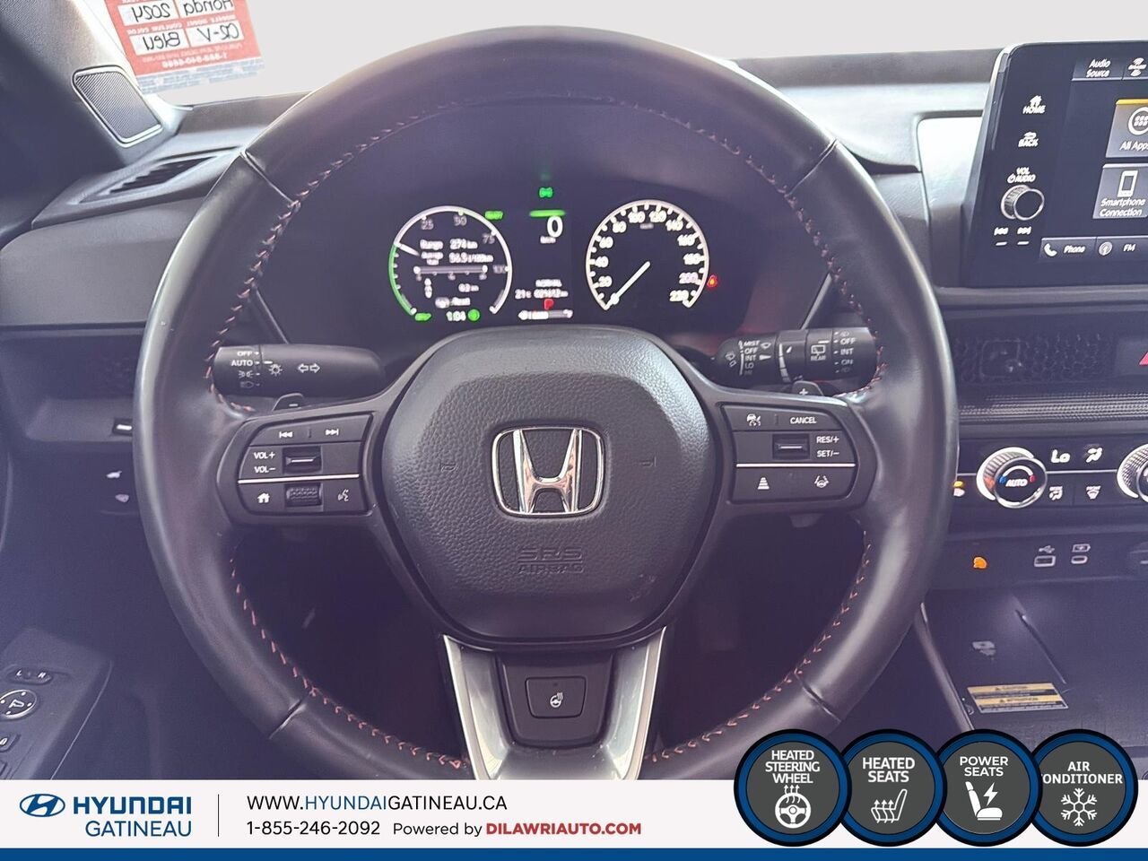 Honda CR-V hybride EX-L *** hybride , bas millage , carfax clean *** 2024 Bleu Ottawa & Gatineau - photo #10