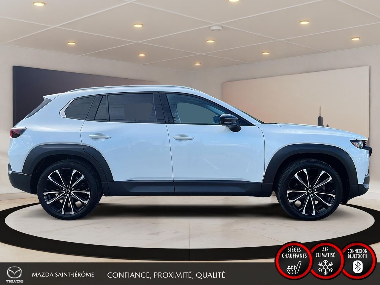 Mazda CX-50 GT | TOIT PANORAMIQUE | CUIR BRUN | AWD | 2025 Blanc Saint-Jérôme - photo #4