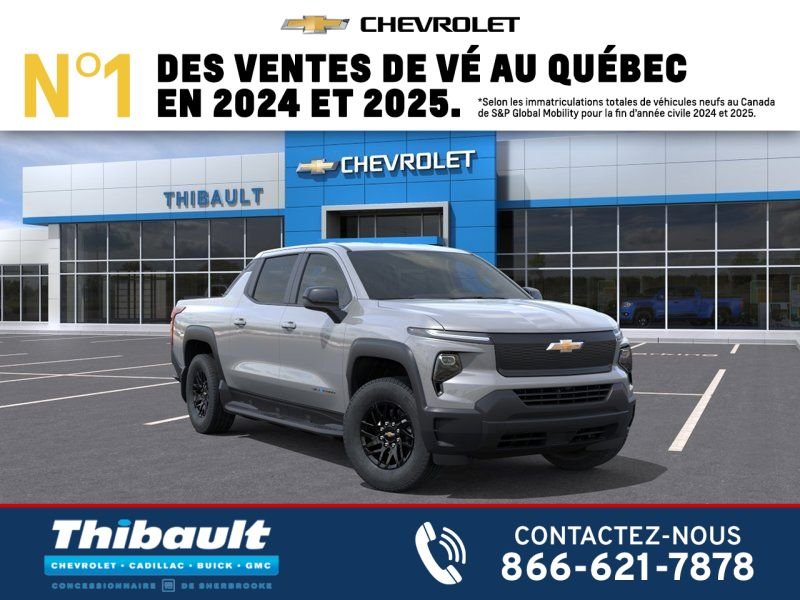 CHEVROLET SILVERADO EV WT à autonomie maximale à cabine multiplace e4RM 2026 Gris Sherbrooke - photo #0