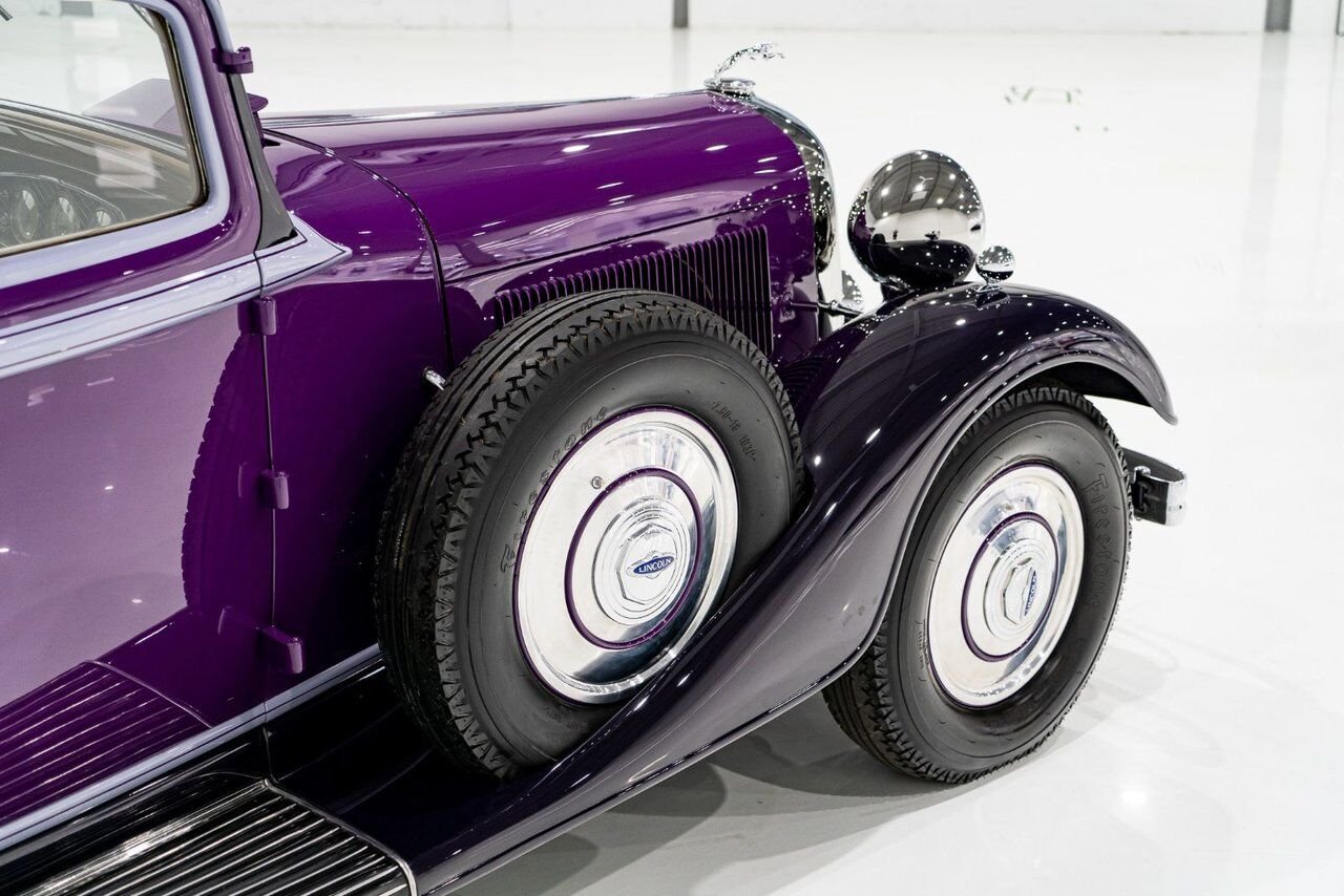 1933 Lincoln KB Victoria Coupe One Of 18 Built, And The Only Known Surviving **PRICE IN USD** Purple Montreal - photo #45