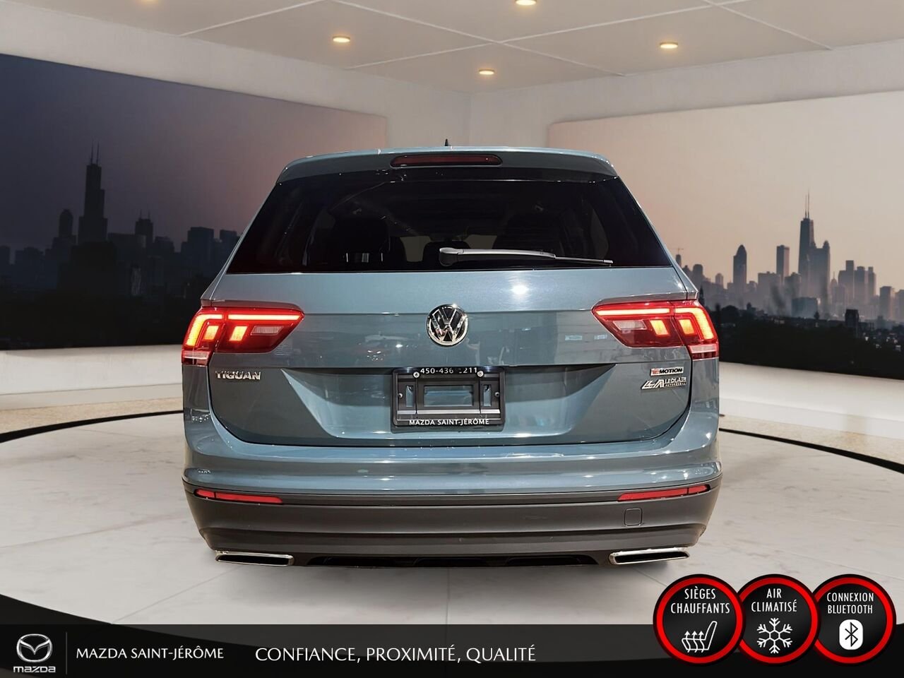 2021 Volkswagen Tiguan Comfortline | TOIT PANORAMIQUE | CUIR | 4MOTION | Grey Saint-Jérôme - photo #6