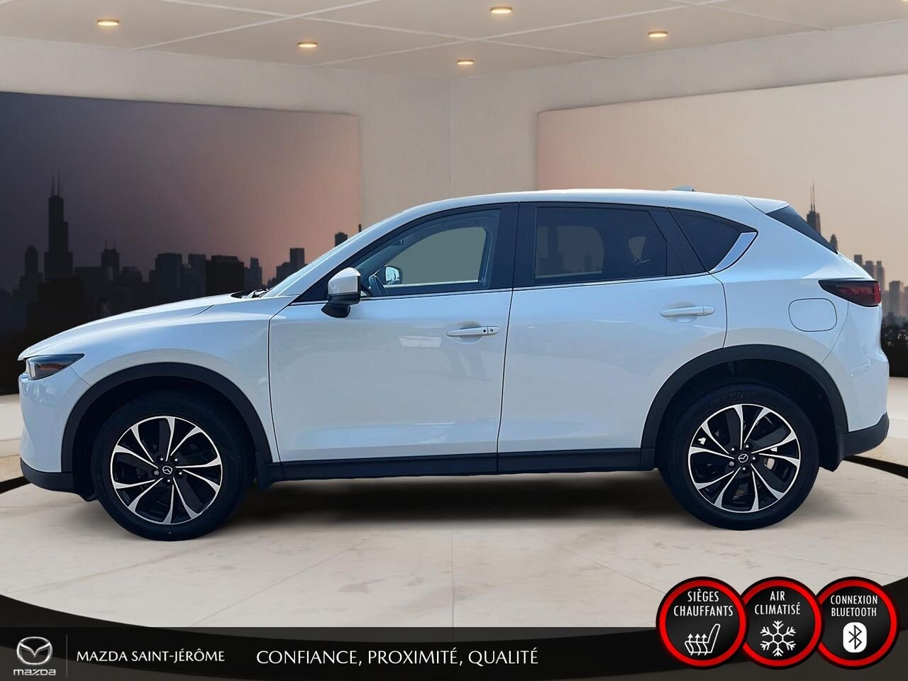 2023 Mazda CX-5 GS LUXURY | TOIT OUVRANT | AWD | CUIR | White Saint-Jérôme - photo #10