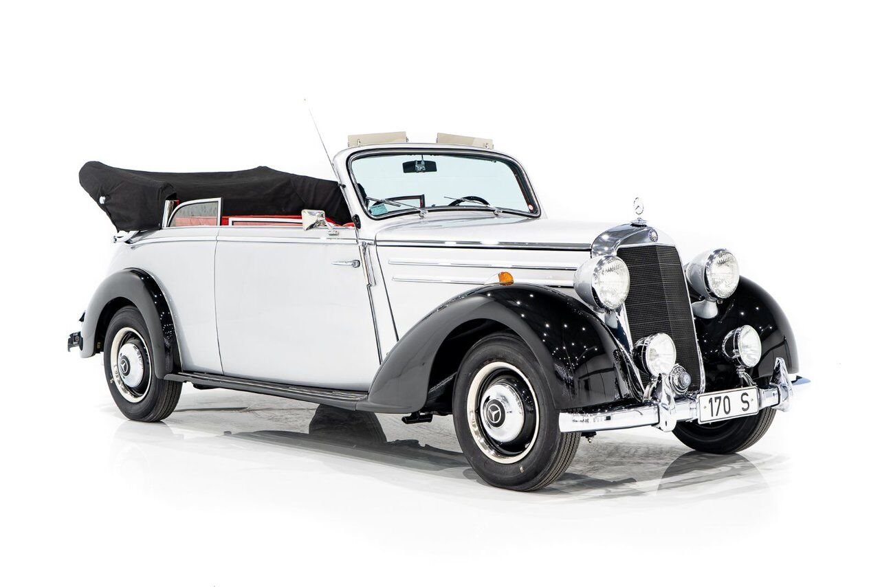 1950 Mercedes-Benz 170S Cabriolet B Wonderfully Presented Old Restoration Grey Montreal - photo #6