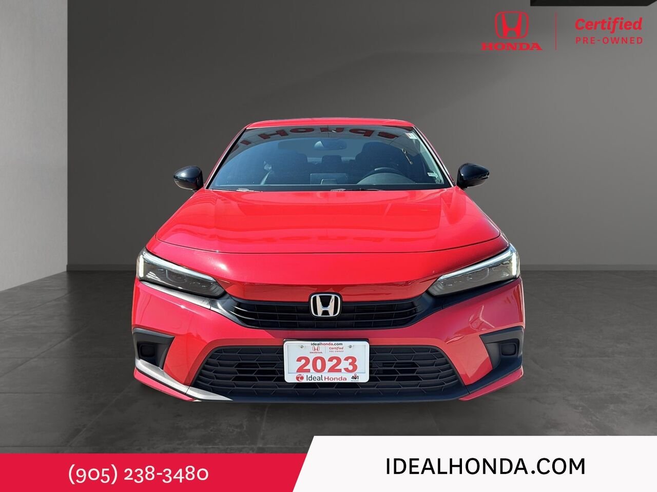 2023 Honda Civic Sedan SPORT CVT Red Mississauga - photo #1