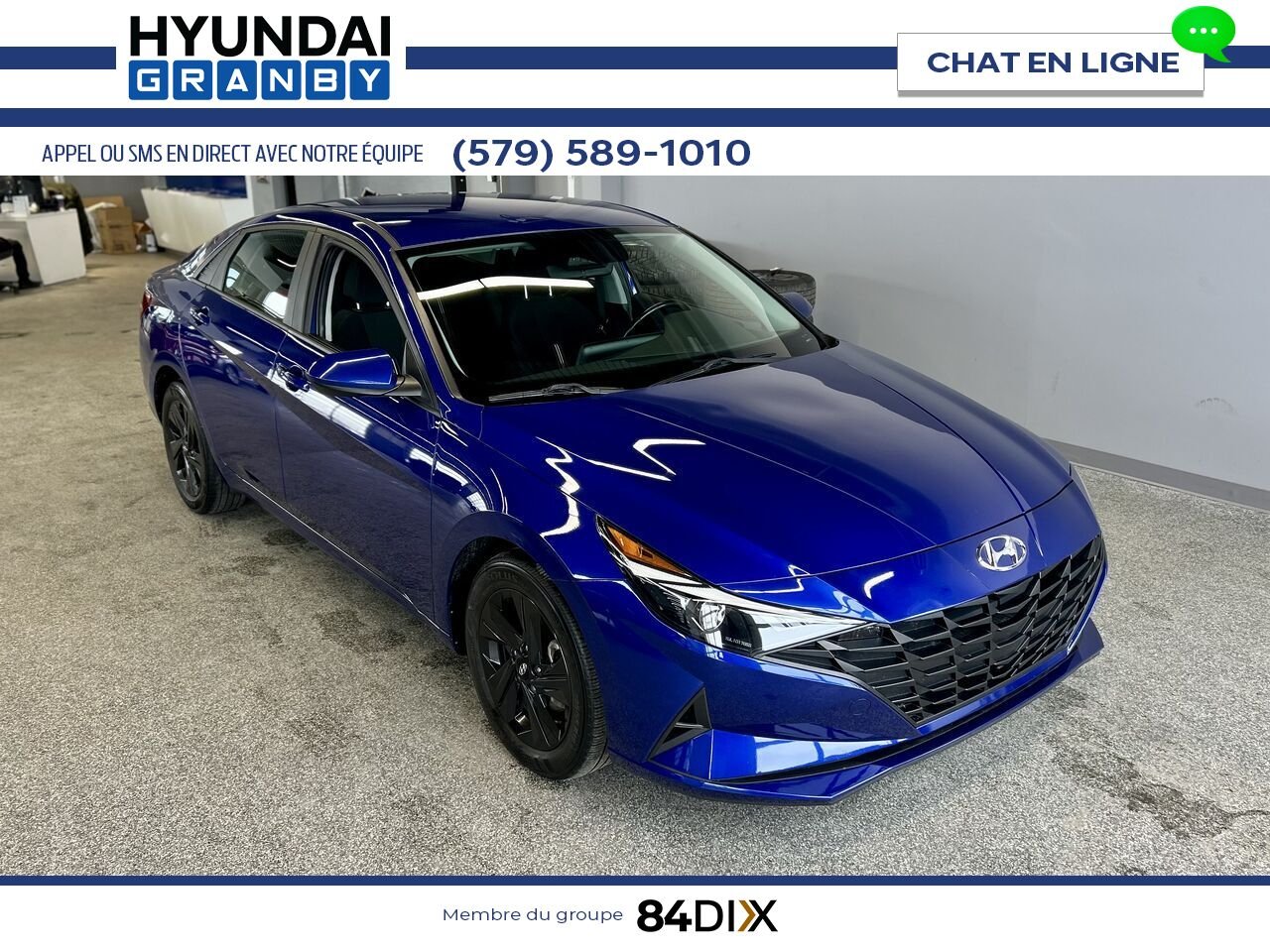 Hyundai Elantra 2021 Bleu Granby - photo #1