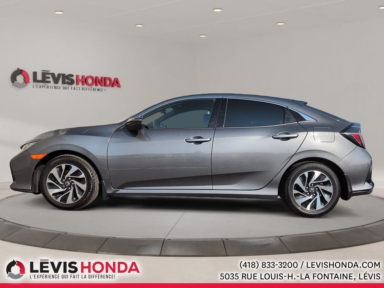 Honda Civic Hayon LX LX 5 portes BM 2017 Gris Lévis - photo #12